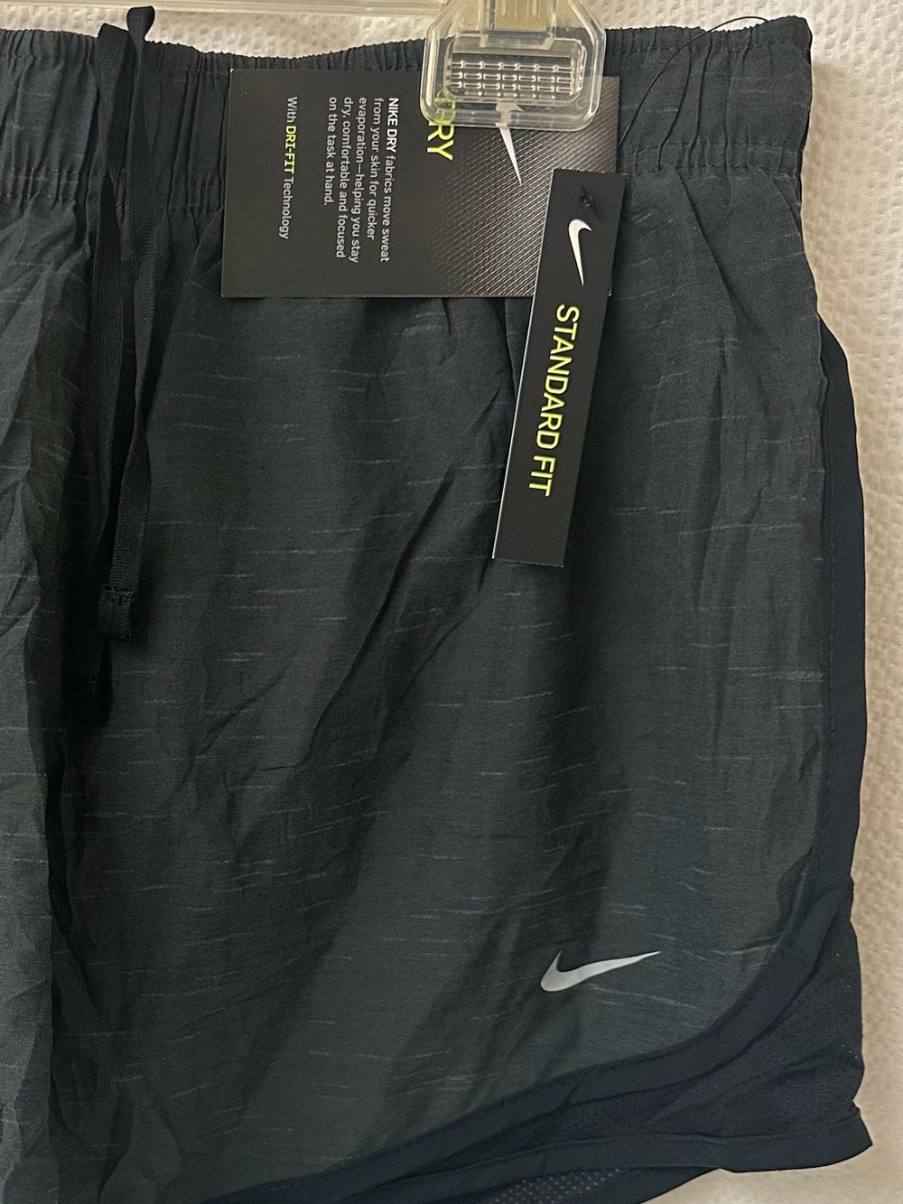 NWTs Nike Dry-Fit Running Shorts, Black/Grey - Size Large - Picture 4 of 4